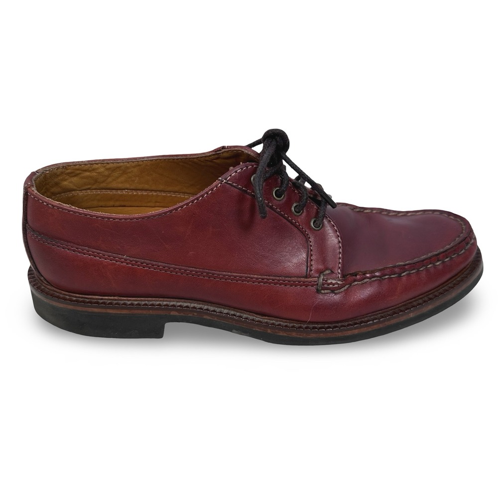 Alden Cape Cod H943 Aniline Mahogany Leather Mocc Oxford Vibram Mens 9.5 D